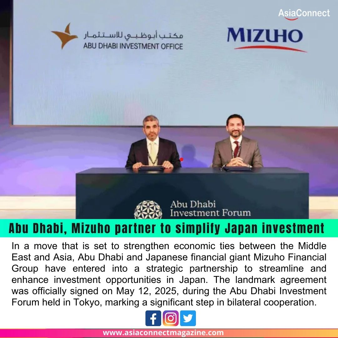 Abu Dhabi and Mizuho Forge Strategic Partnership to Simplify Japan Investment Landscape