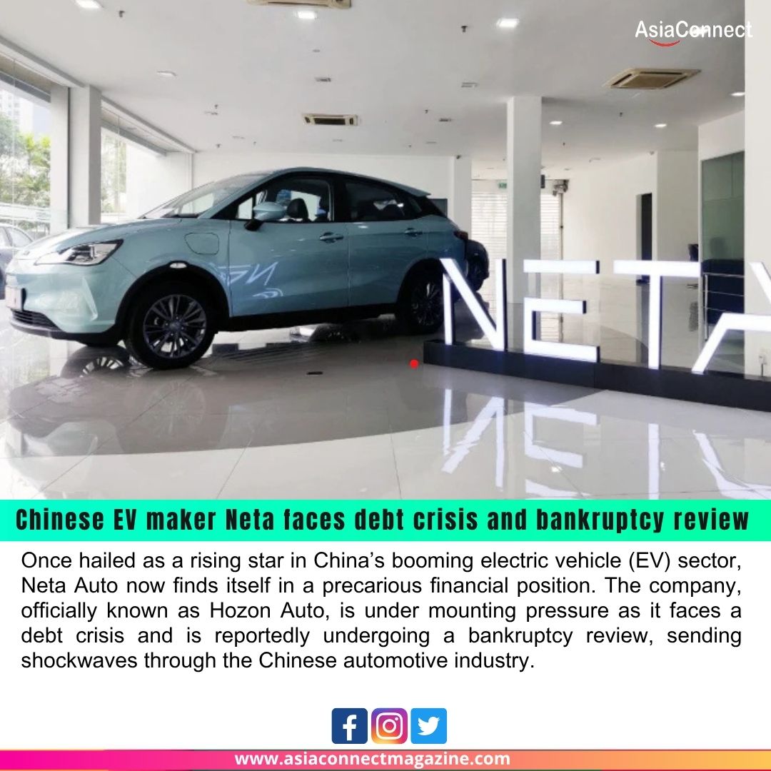 Chinese EV Maker Neta Faces Debt Crisis and Bankruptcy Review Amid Plunging Sales