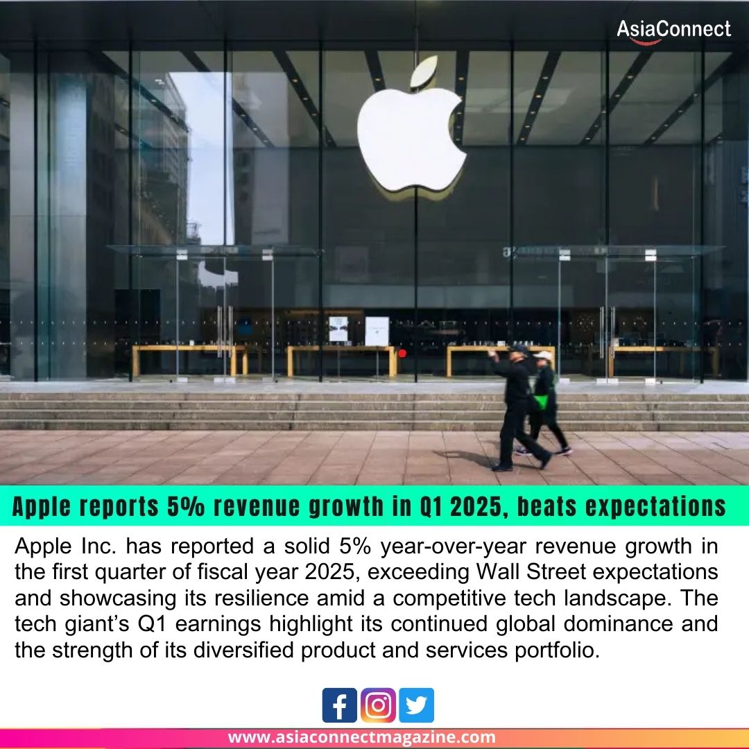 Apple Reports 5% Revenue Growth in Q1 2025, Surpassing Market Expectations