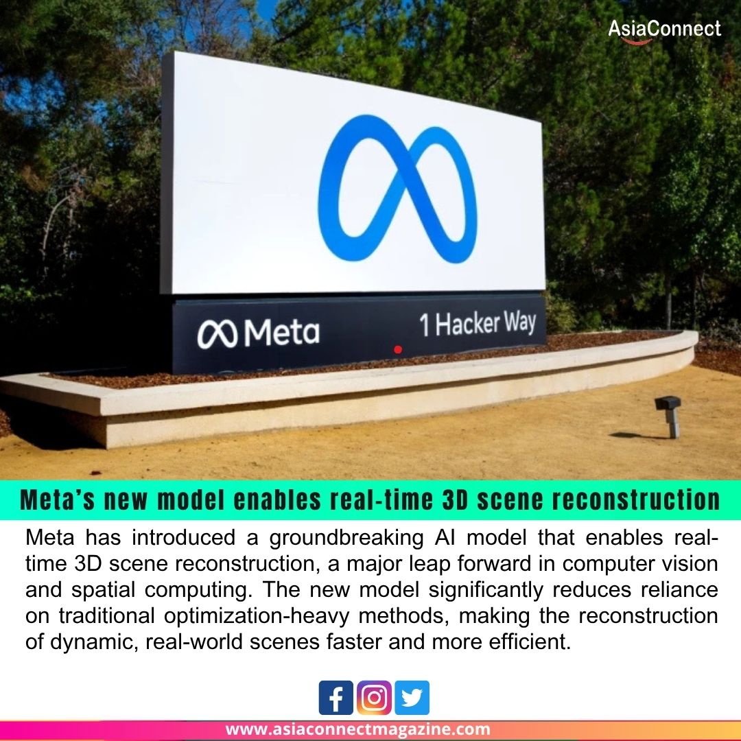 Meta Unveils AI Model for Real-Time 3D Scene Reconstruction, Reducing Reliance on Heavy Optimization