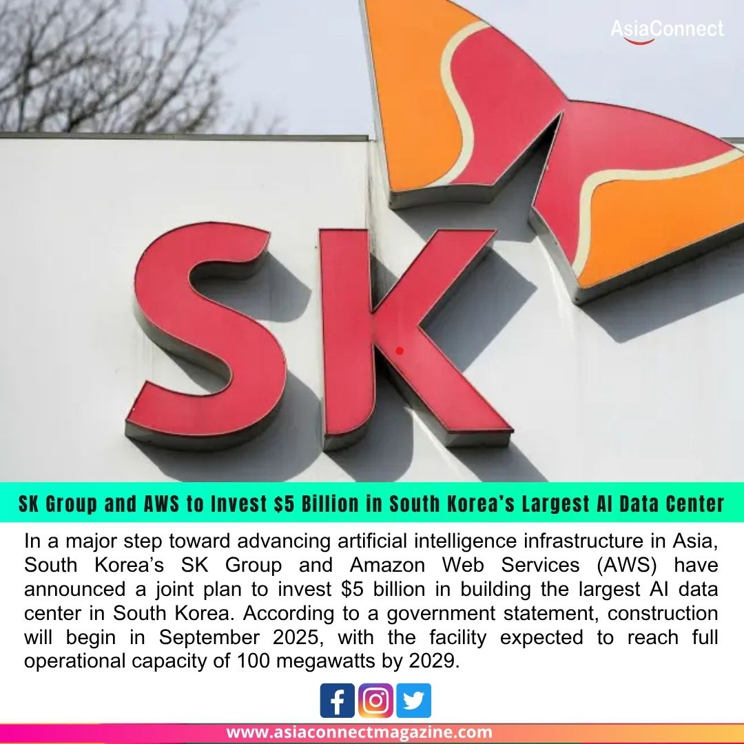 SK Group and AWS to Invest $5 Billion in South Korea’s Largest AI Data Center