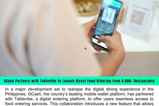 GCash Partners with Tablevibe to Launch Direct Food Ordering from 4,000+ Restaurants