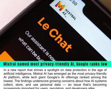 Mistral Named Most Privacy-Friendly AI, While Google Ranks Low: New Report Highlights AI Privacy Concerns
