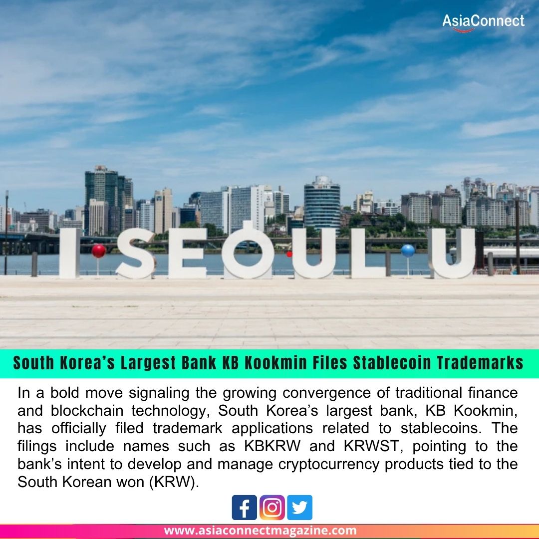 South Korea’s Largest Bank KB Kookmin Files Stablecoin Trademarks: What It Means for the Crypto Industry