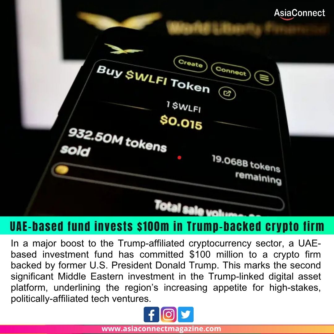 UAE-Based Fund Invests $100M in Trump-Backed Crypto Firm, Signaling Growing Middle East Interest