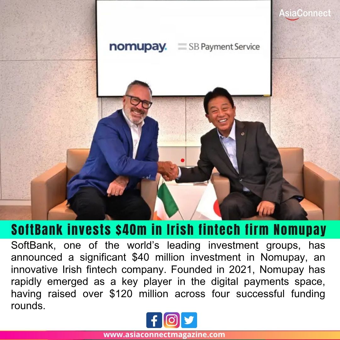 SoftBank Invests $40 Million in Irish Fintech Firm Nomupay, Boosting Its Growth Journey