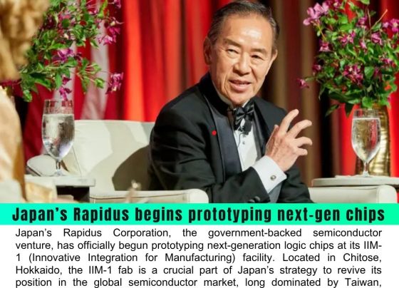 Japan’s Rapidus Begins Prototyping Next-Gen Chips, Mass Production Set for 2027 at IIM-1