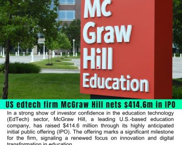 US EdTech Firm McGraw Hill Nets $414.6M in Successful IPO Led by Major Wall Street Banks