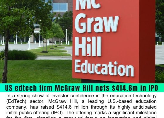 US EdTech Firm McGraw Hill Nets $414.6M in Successful IPO Led by Major Wall Street Banks
