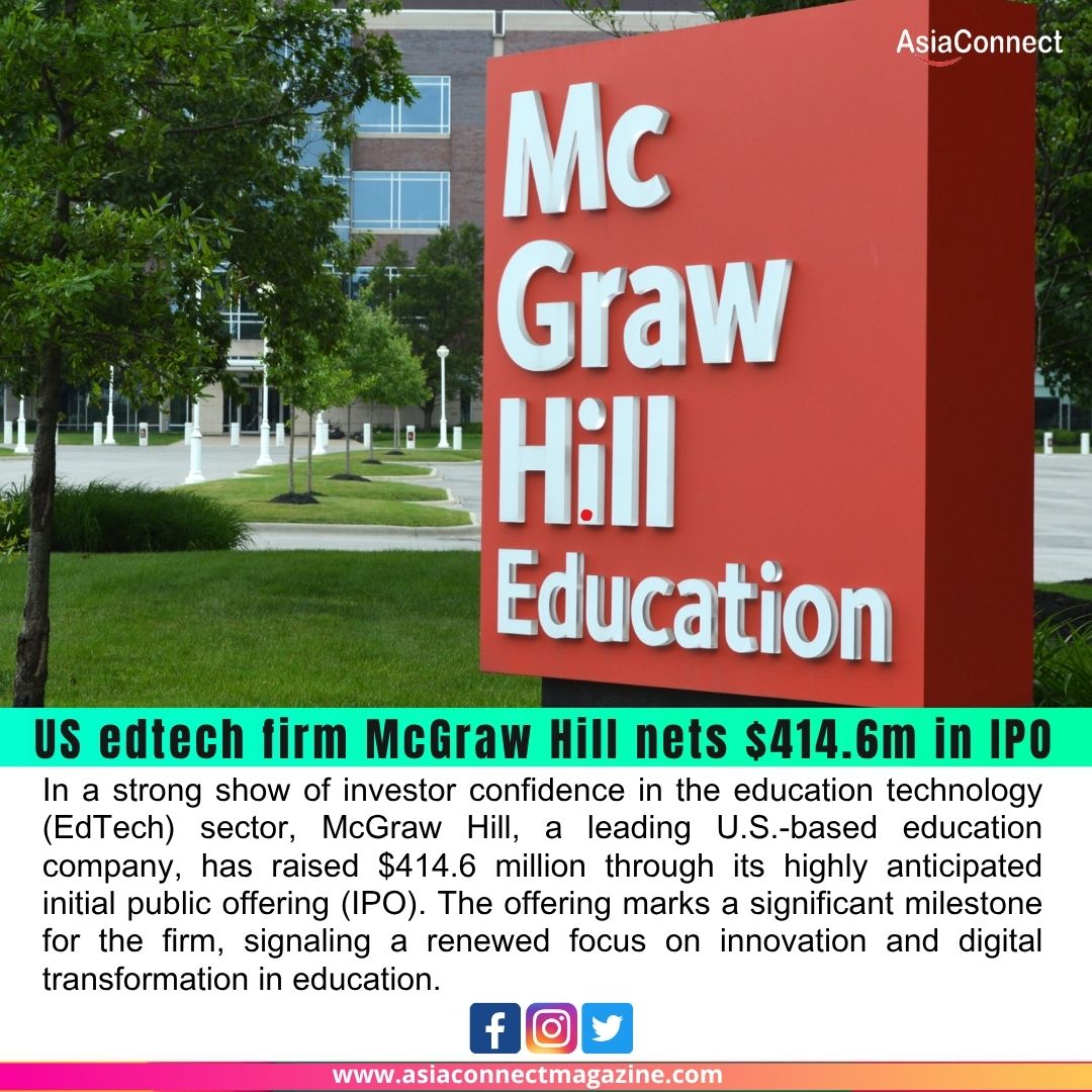 US EdTech Firm McGraw Hill Nets $414.6M in Successful IPO Led by Major Wall Street Banks