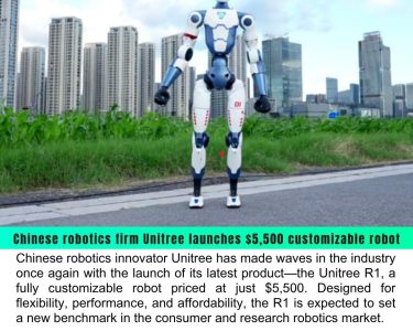 Chinese Robotics Firm Launches $5,500 Customizable Robot for Versatile Applications