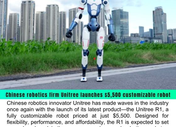 Chinese Robotics Firm Launches $5,500 Customizable Robot for Versatile Applications