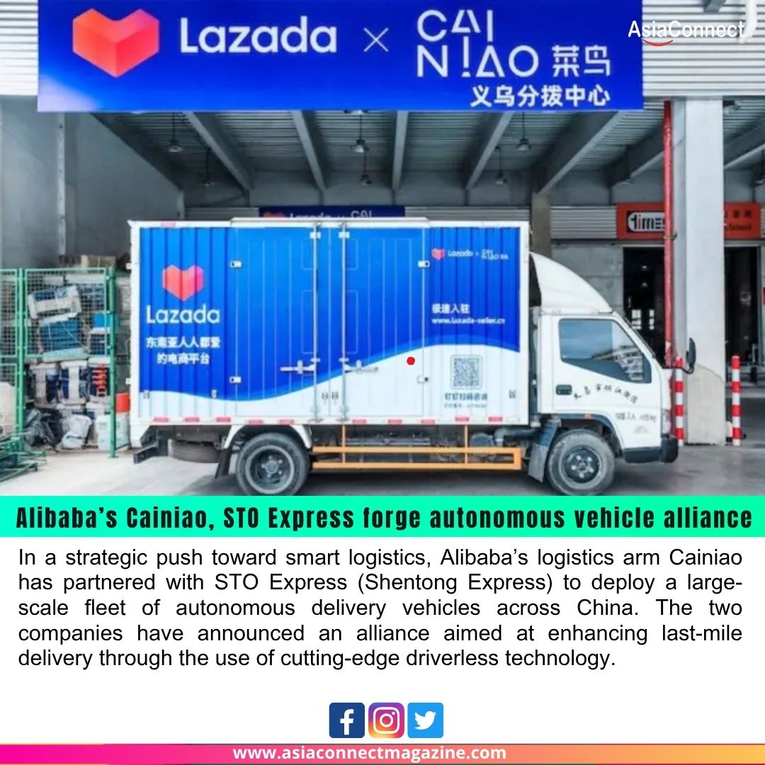 Alibaba’s Cainiao Partners with STO Express to Launch Autonomous Delivery Vehicle Fleet by 2025