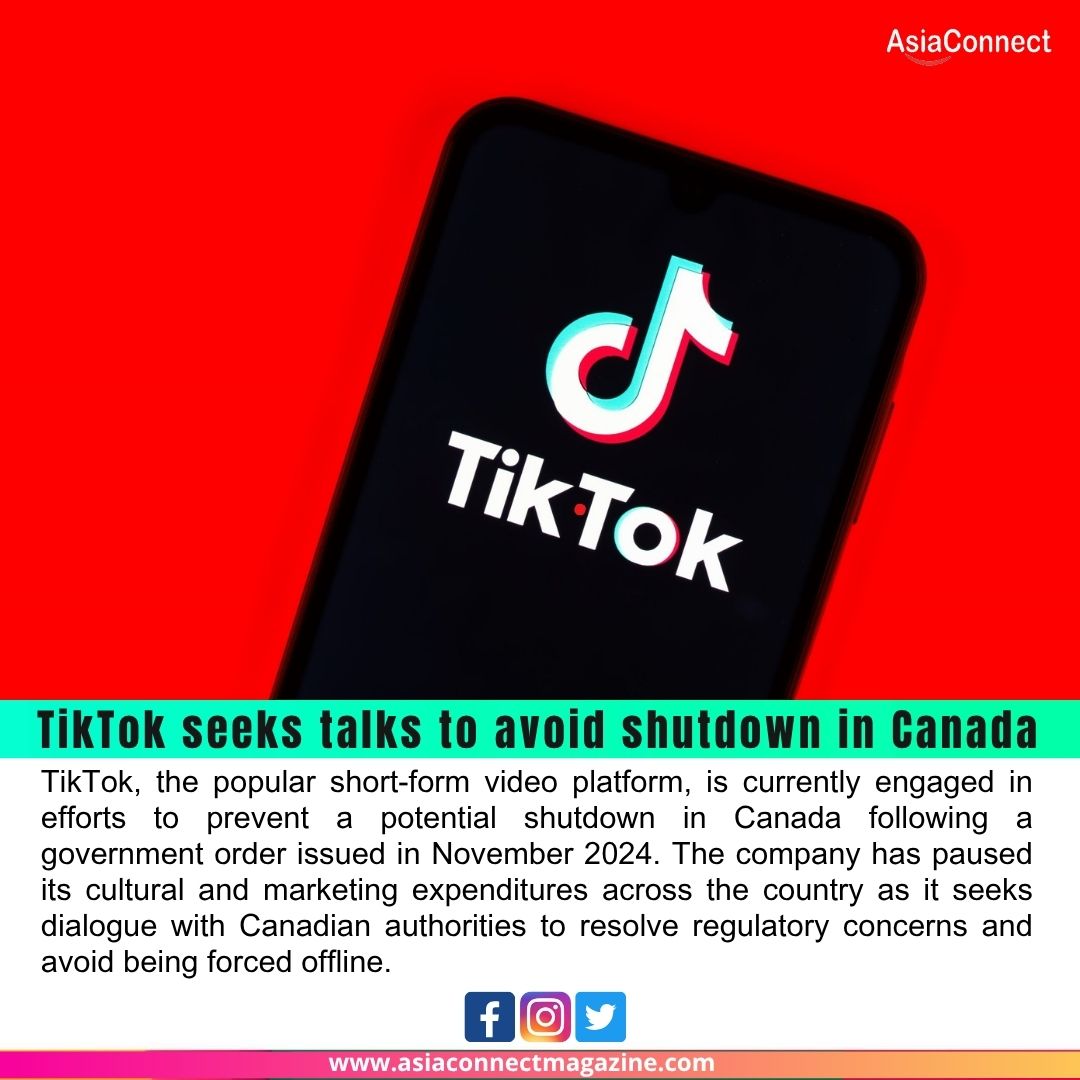 TikTok Seeks Talks to Avoid Shutdown in Canada After Pausing Cultural Spending