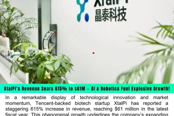 🚀 XtalPi’s Revenue Soars 615% to $61M — AI & Robotics Drive Explosive Growth! 🚀
