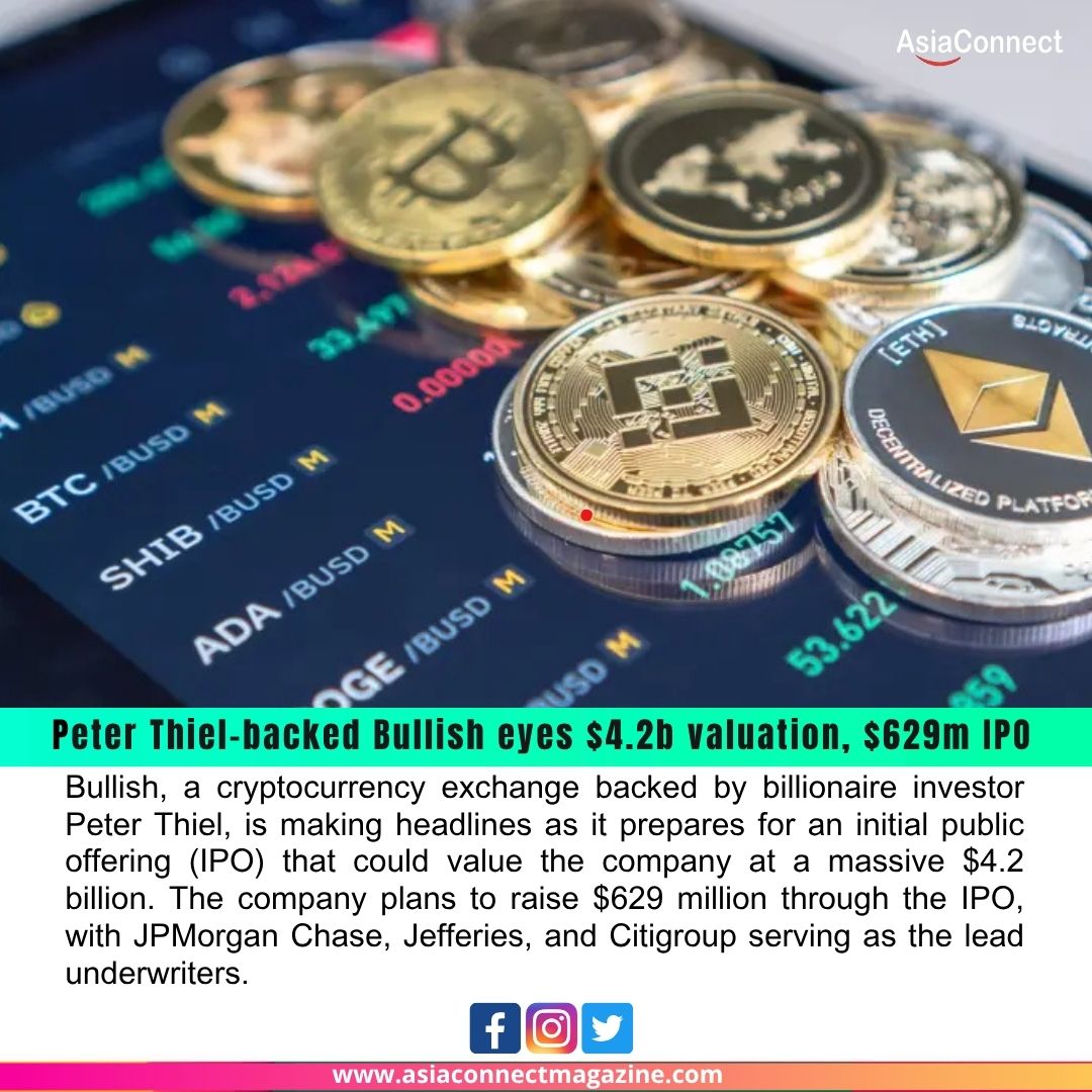 Peter Thiel-Backed Crypto Exchange Bullish Targets $4.2 Billion Valuation in $629 Million IPO