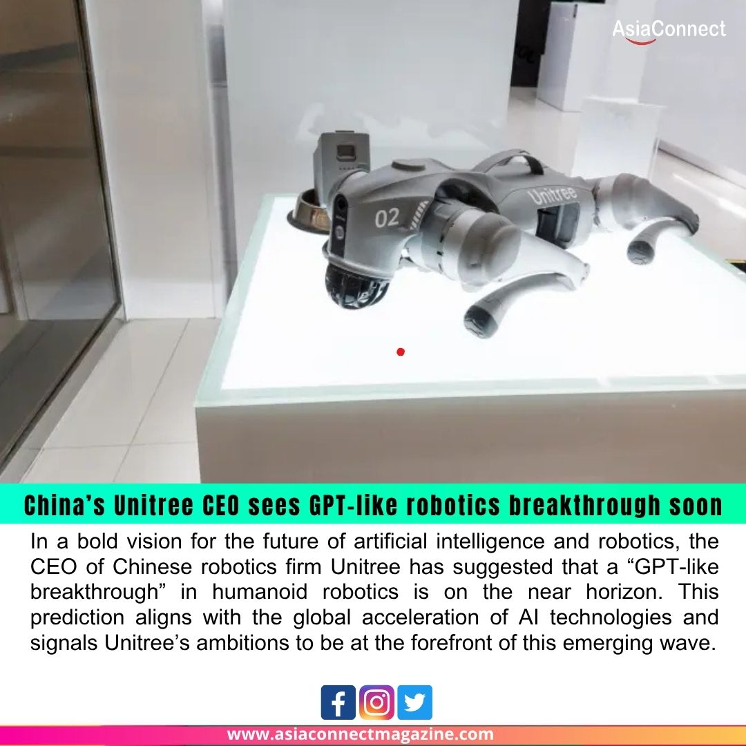 Unitree CEO Predicts GPT-Like Breakthrough in Robotics as AI Evolves Rapidly