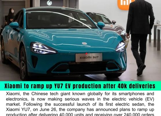 Xiaomi to Ramp Up YU7 EV Production After 40,000 Deliveries and 240K Orders in Just 18 Hours