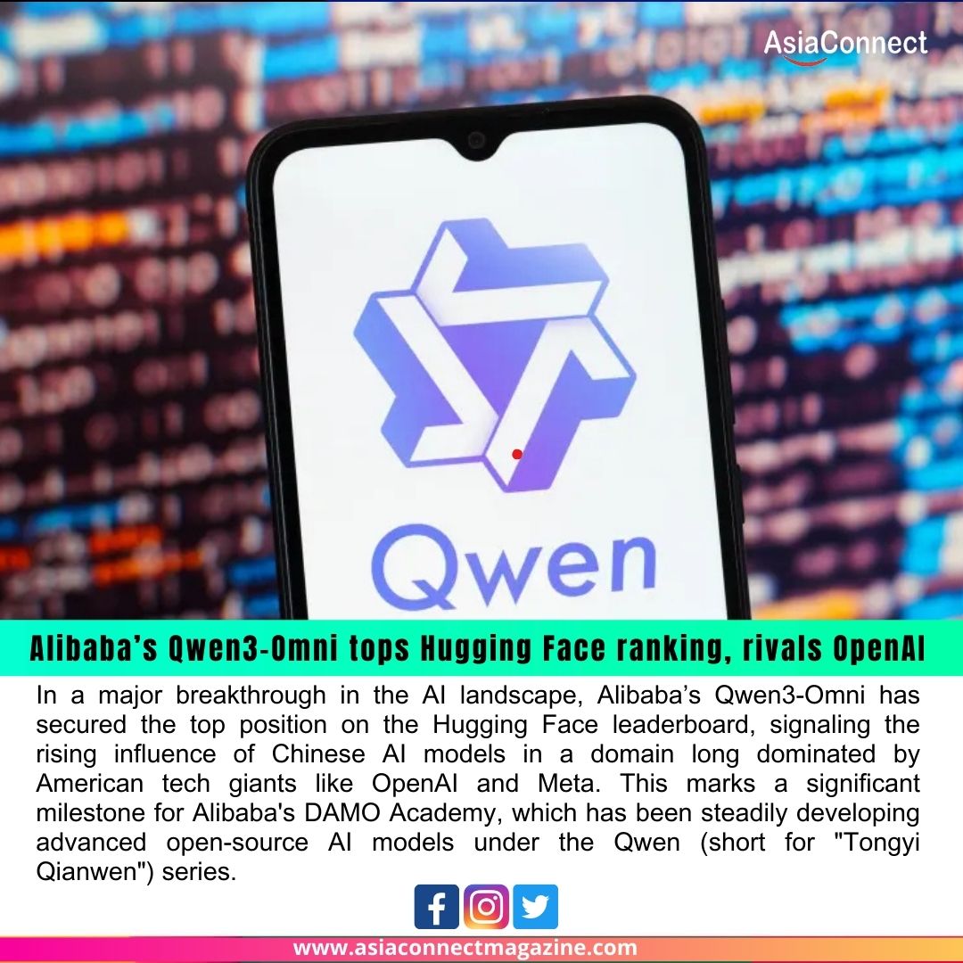 Alibaba’s Qwen3-Omni Overtakes Hugging Face Leaderboard, Emerging as a Strong OpenAI Rival