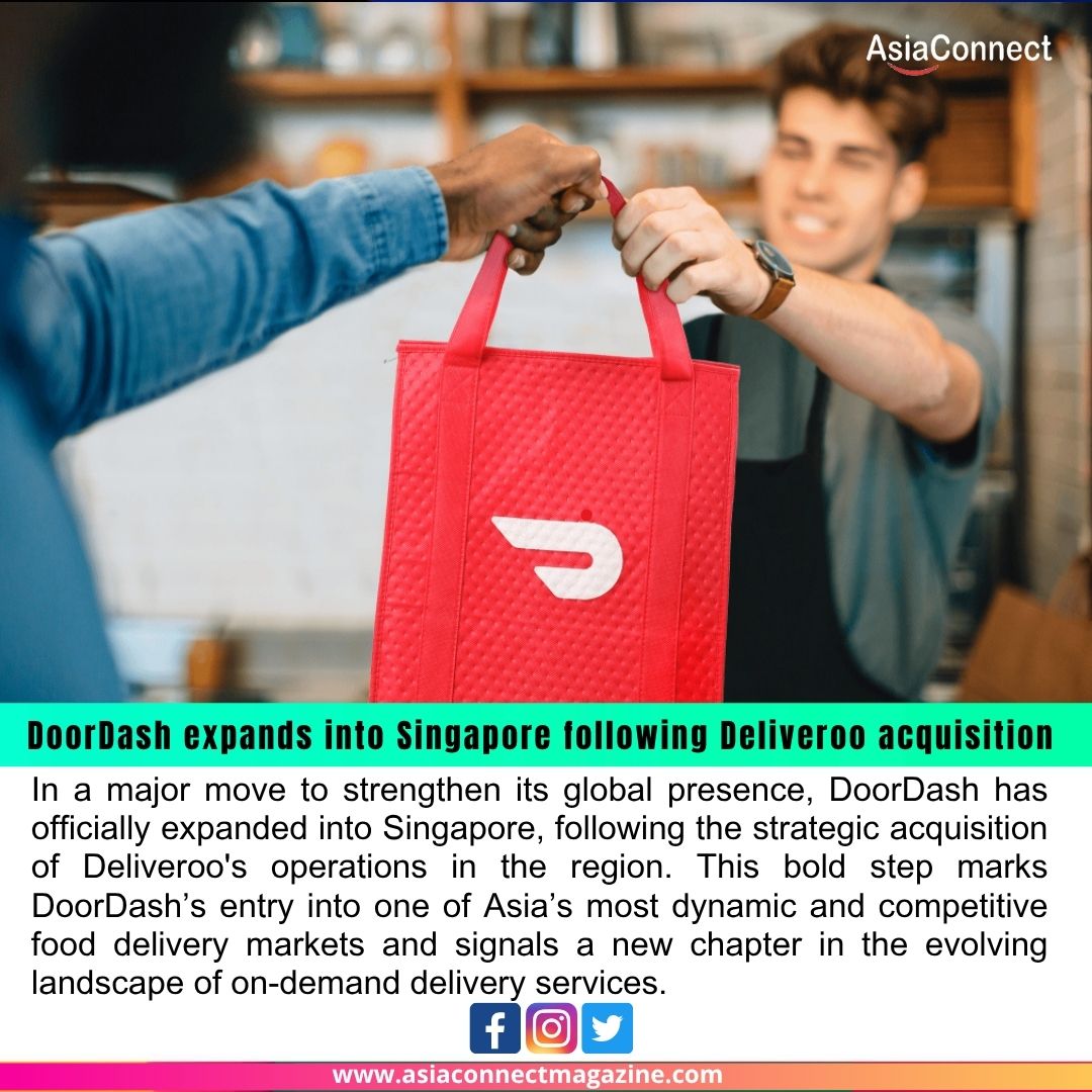 DoorDash Expands into Singapore After Acquiring Deliveroo’s Operations | A New Era in Food Delivery